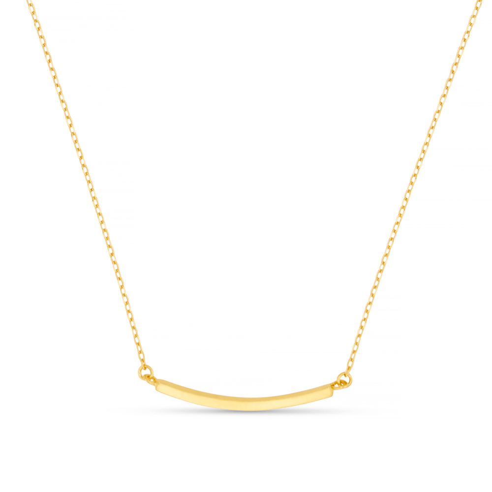 Necklaces LUXE Curved Bar Necklace Orelia Jewellery