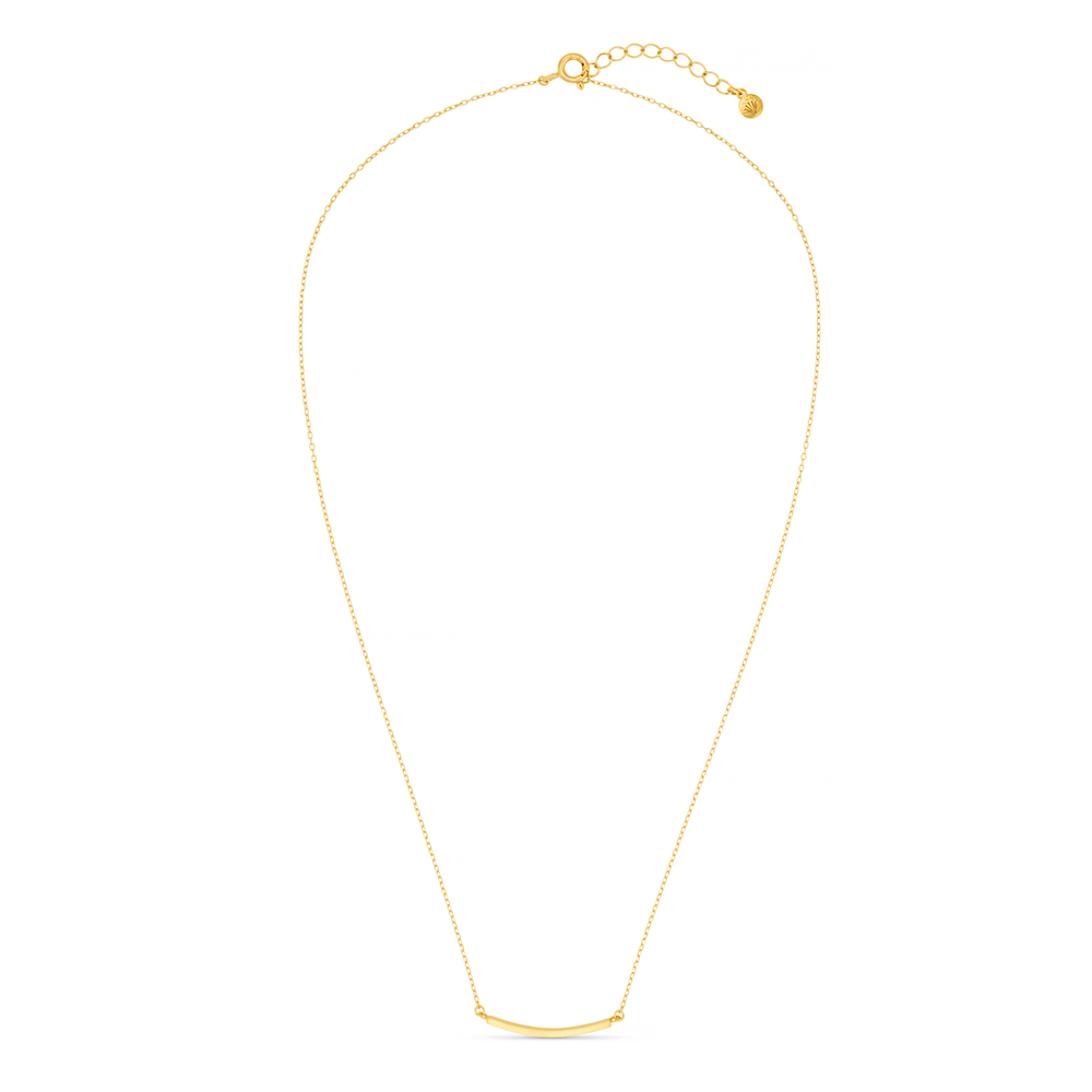 Necklaces LUXE Curved Bar Necklace Orelia Jewellery