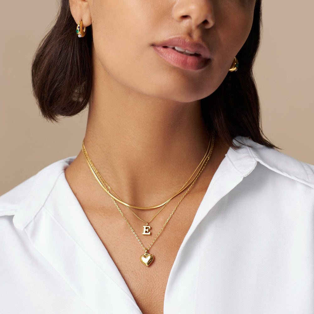 Necklaces LUXE Flat Snake Chain Necklace Orelia Jewellery