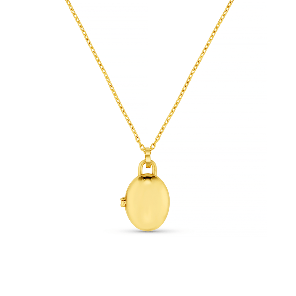 Necklaces LUXE Oval Locket Necklace - Gold Orelia Jewellery