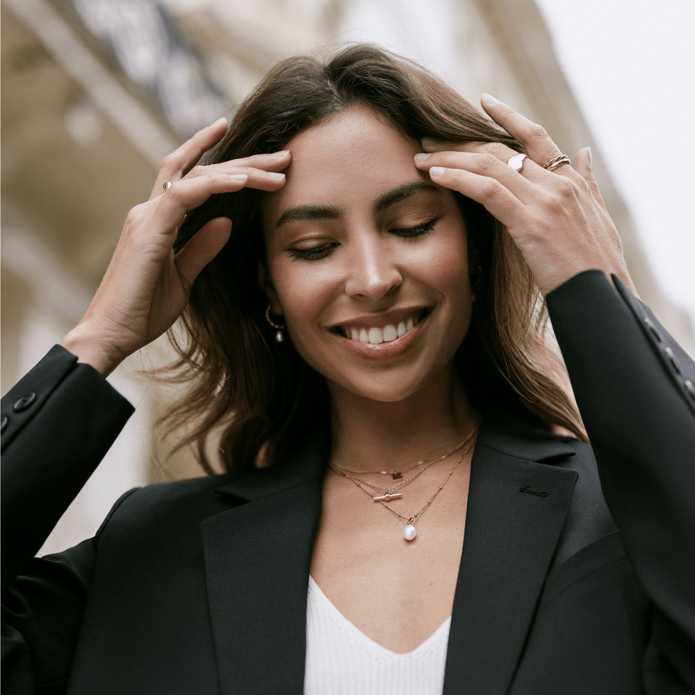 Necklaces LUXE Rope Pearl Drop Necklace Orelia Jewellery