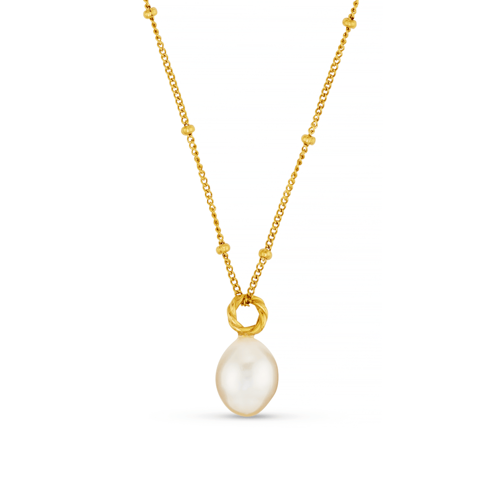 Necklaces LUXE Rope Pearl Drop Necklace Orelia Jewellery