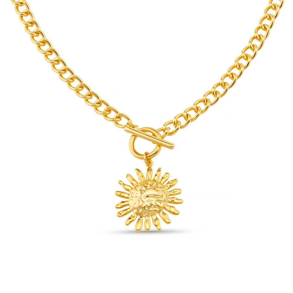 Neckwear Molten Sun & T-Bar Necklace Orelia Jewellery