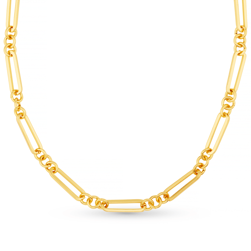 Open Rectangular Link Necklace Orelia Jewellery