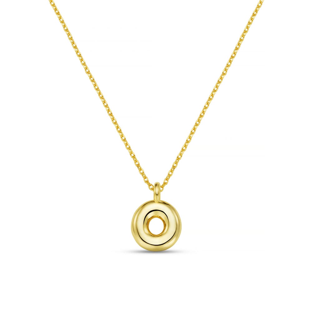 Personalisation Necklace ONE O Bubble Initial Necklace Orelia Jewellery
