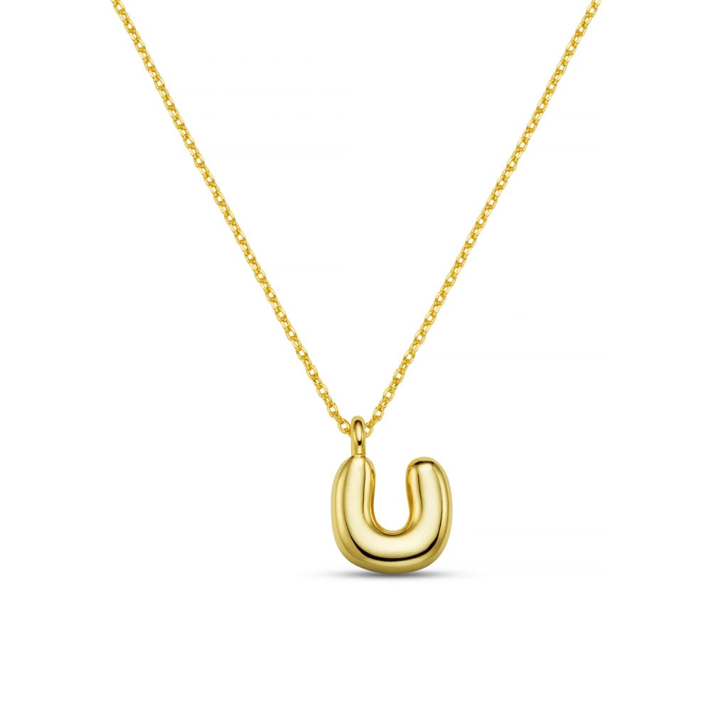 Personalisation Necklace ONE U Bubble Initial Necklace Orelia Jewellery