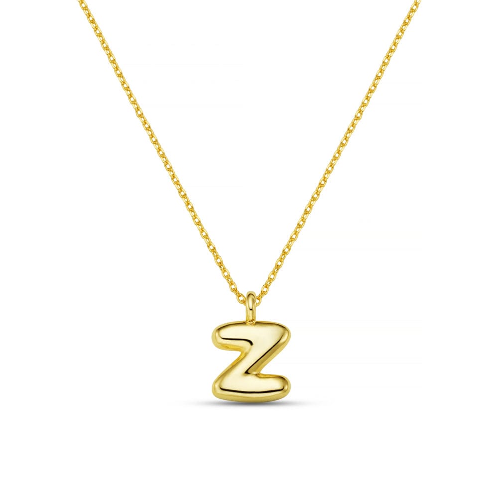 Personalisation Necklace ONE Z Bubble Initial Necklace Orelia Jewellery