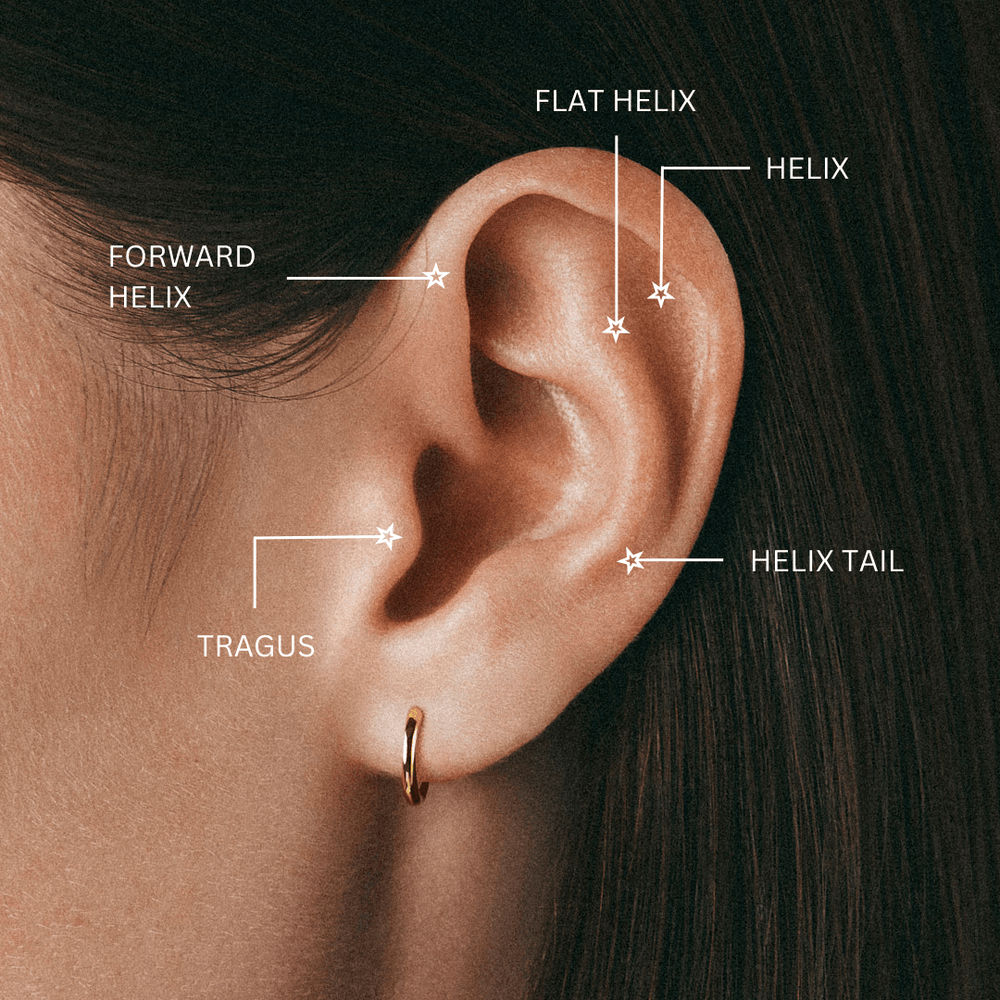 Piercings Crystal Navette Barbell Orelia Jewellery