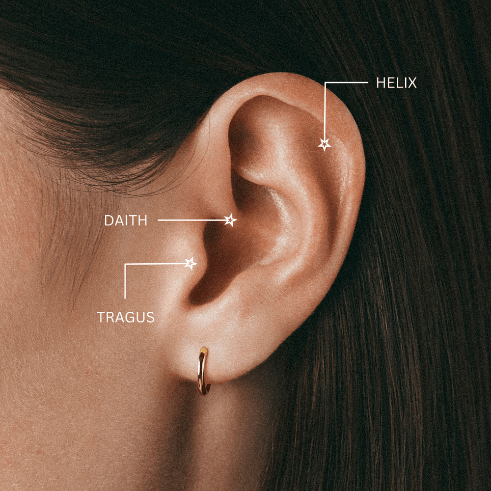 Piercings Fine Wave Clicker Hoop Orelia Jewellery