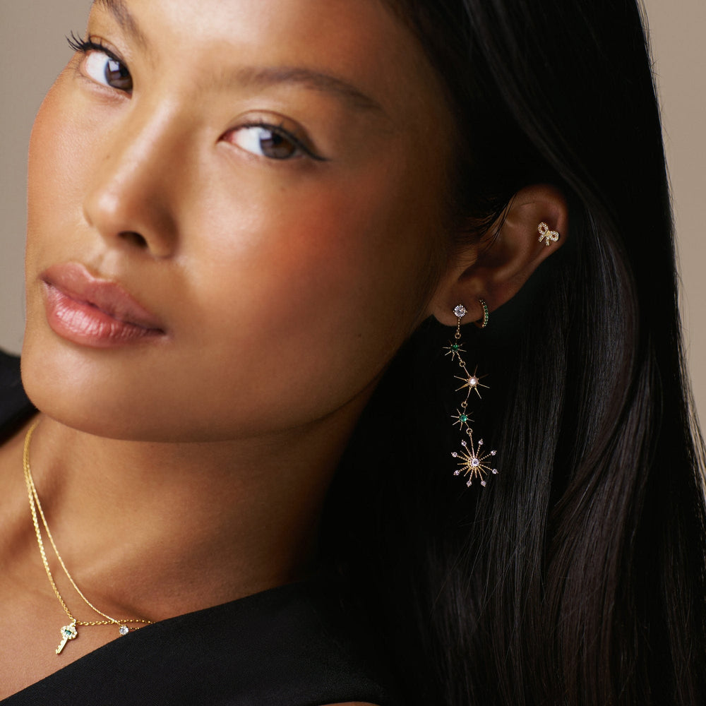 Piercings Pave Bow Barbell Orelia Jewellery