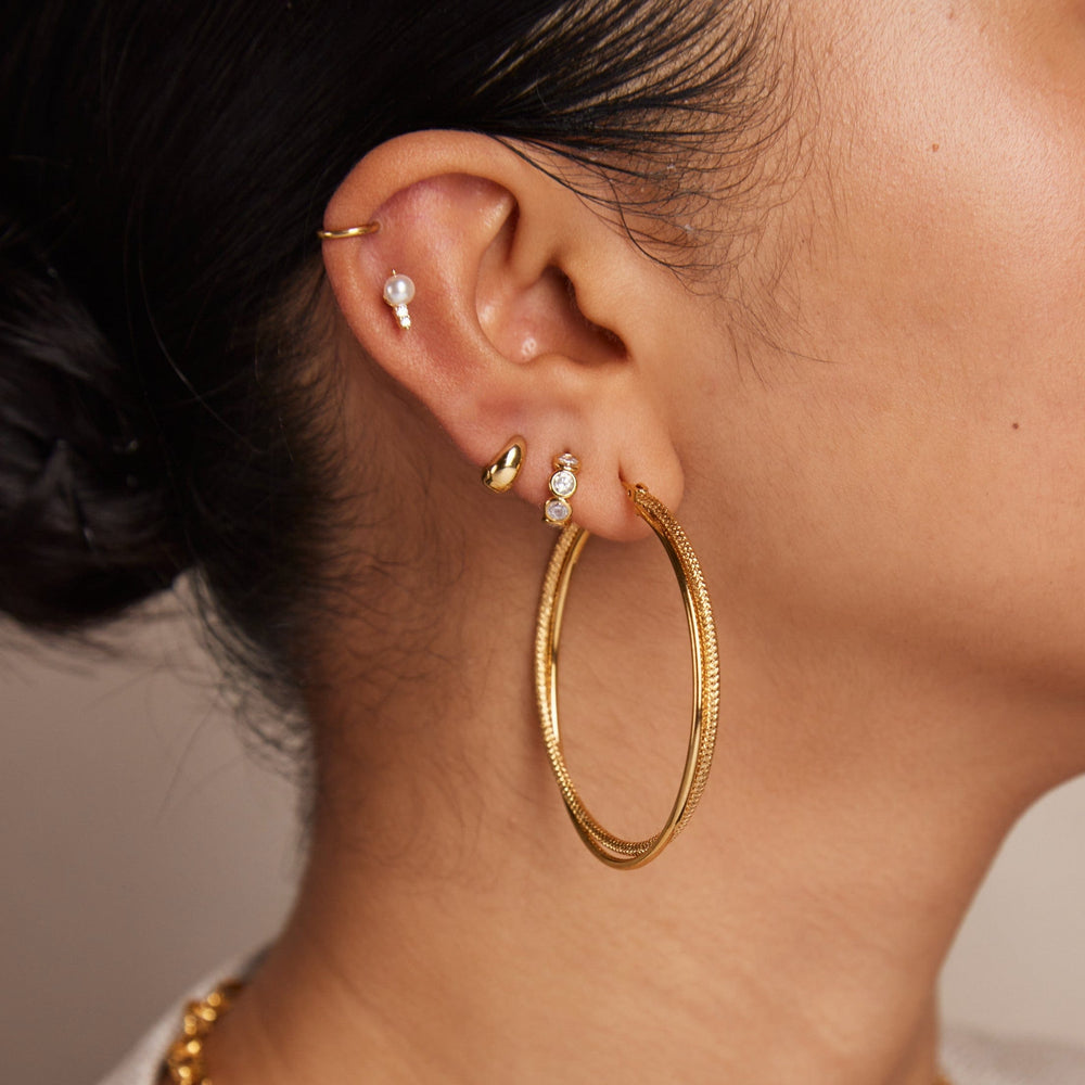 Piercings Pearl Crystal Barbell Orelia Jewellery