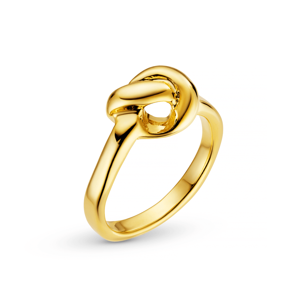 Polished Knot Ring Orelia Jewellery