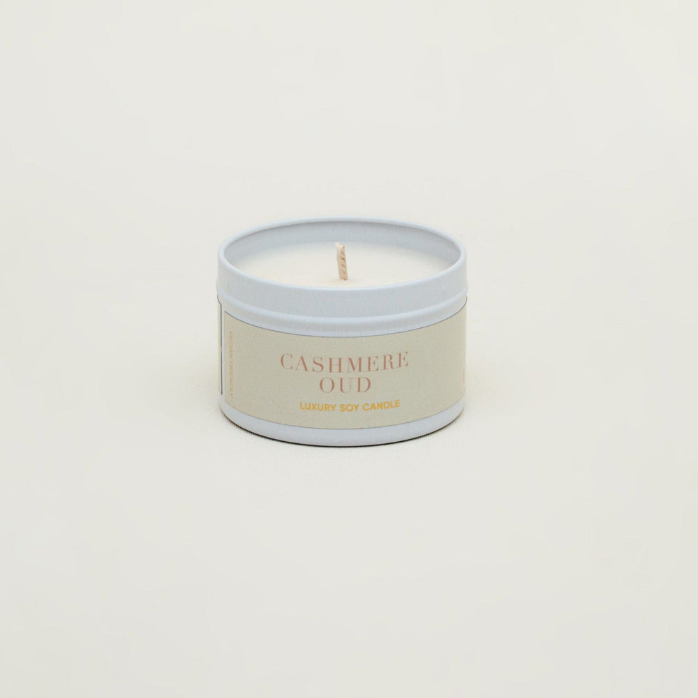 Pre-Curated Gift Boxes Cashmere Oud Tin Candle Orelia Jewellery