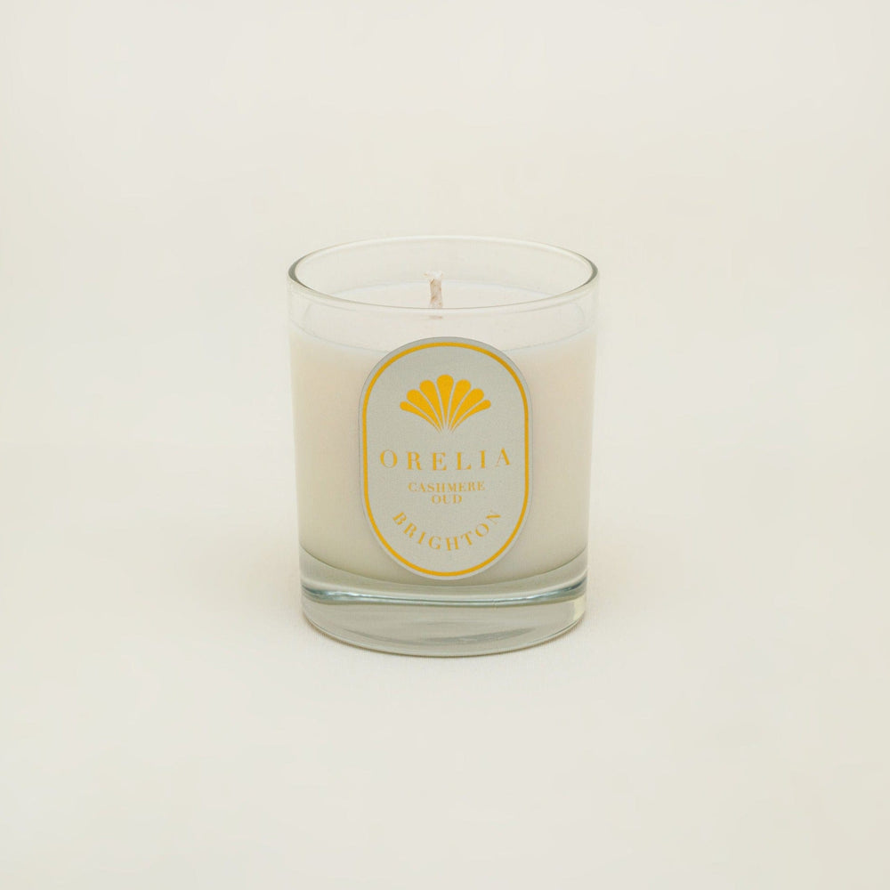 Pre-Curated Gift Boxes Cashmere Oud Votive Candle Orelia Jewellery