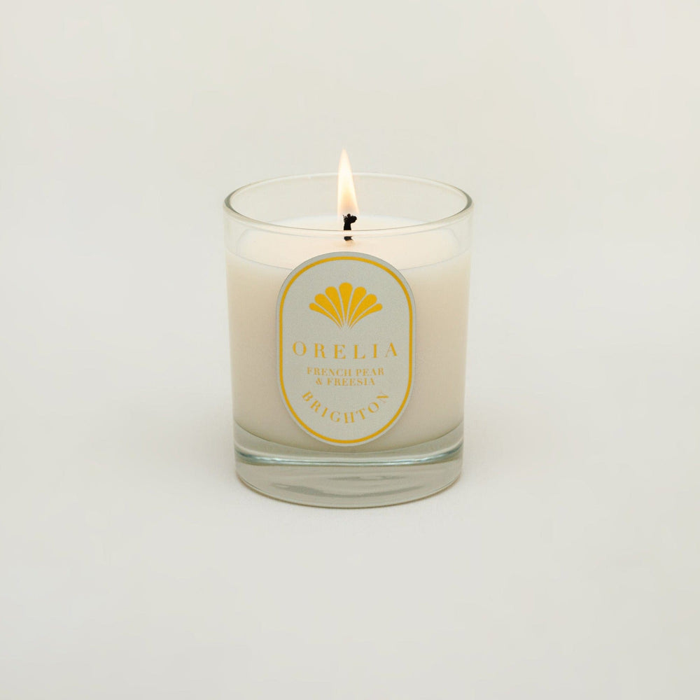 Pre-Curated Gift Boxes French Pear & Freesia Votive Candle Orelia Jewellery