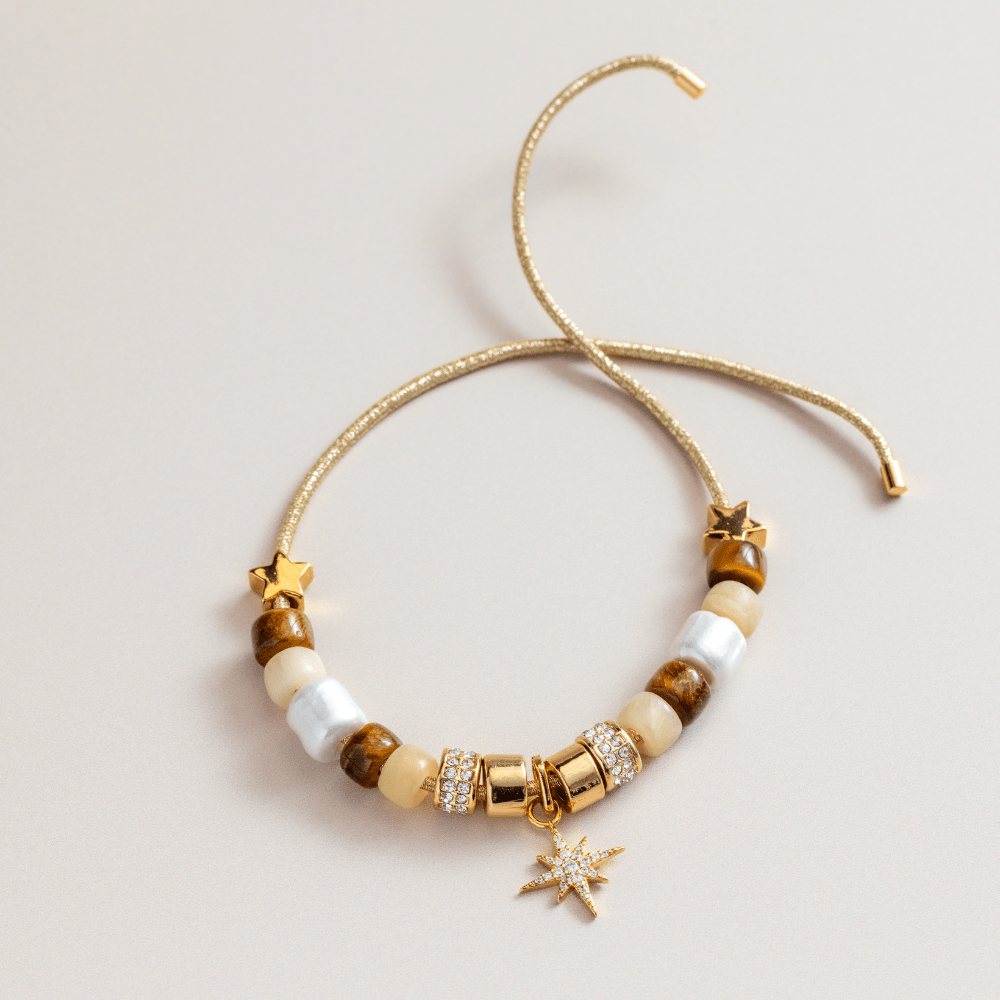 Pre-Curated Sets Create Your Own - Star & Pearl Beaded Bracelet Orelia Jewellery