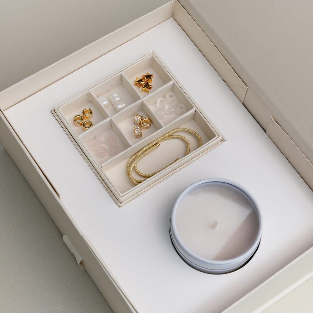 Pre Curated Sets ONE Create Your Own Beaded Bracelet & Candle Luxury Gift Set Orelia Jewellery