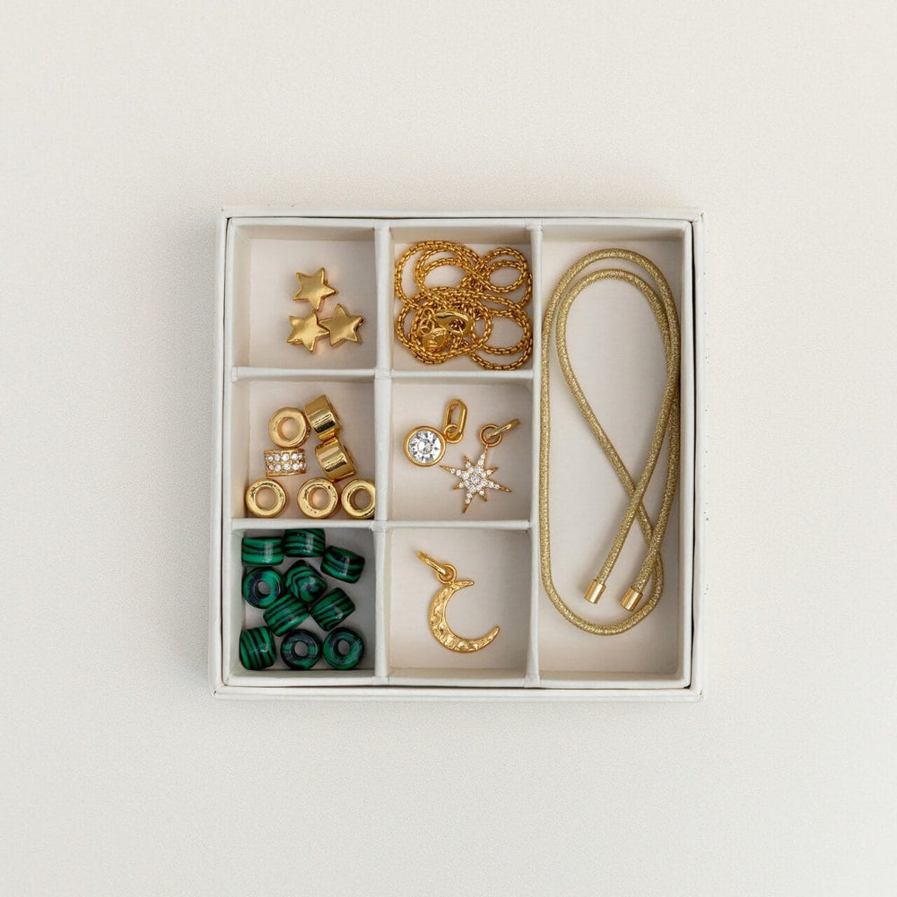 Pre Curated Sets ONE Create Your Own - Malachite Necklace & Bracelet Orelia Jewellery