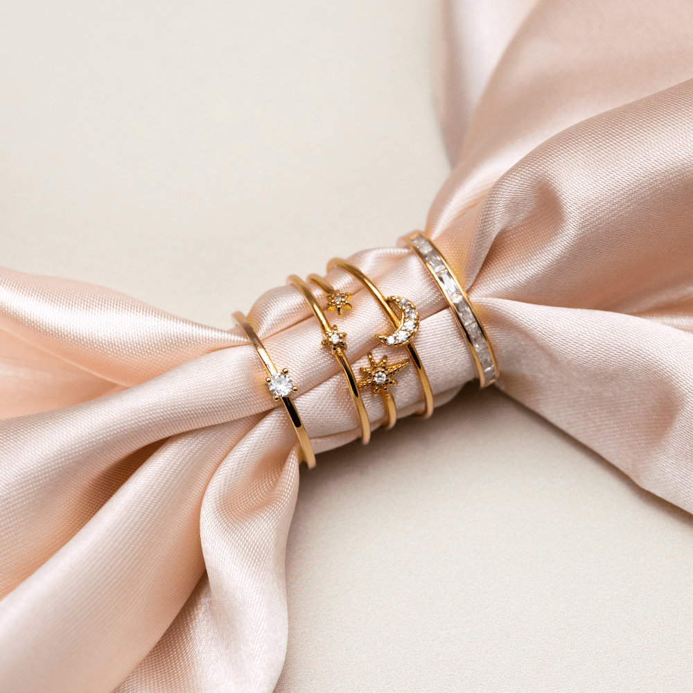 Ring Other Celestial Open Caged Adjustable Ring Orelia Jewellery