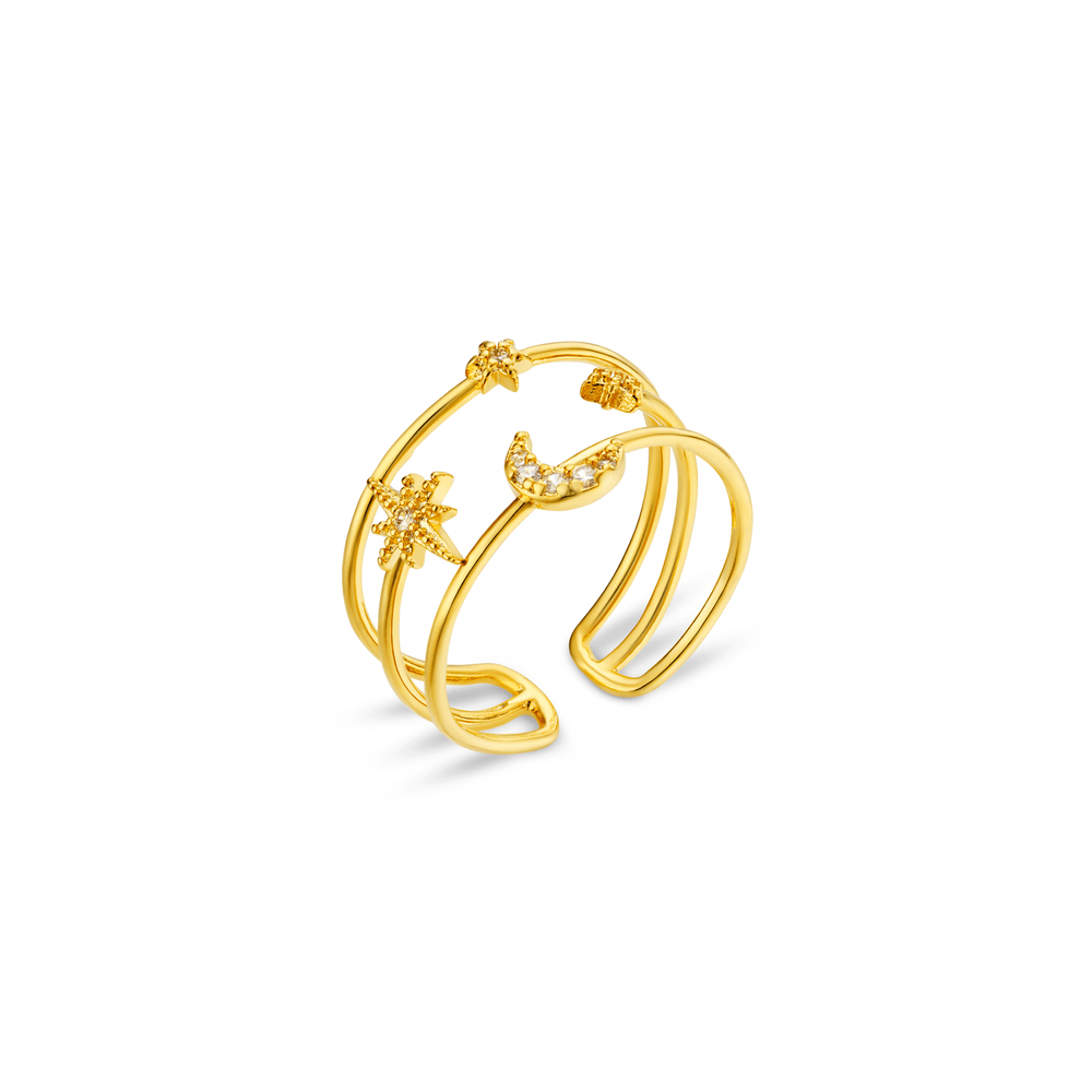 Ring Other Celestial Open Caged Adjustable Ring Orelia Jewellery