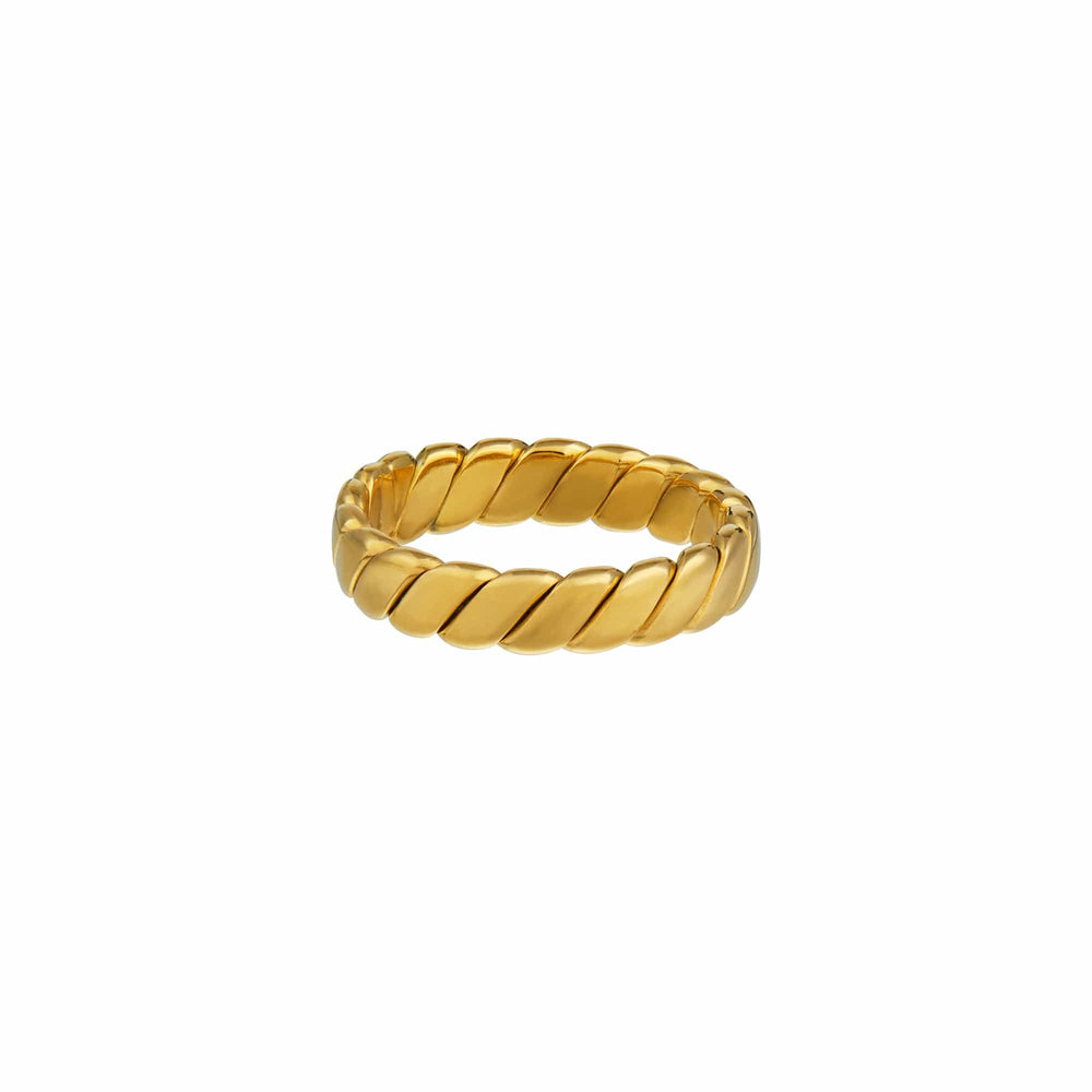 Rings Flat Twist Ring Orelia Jewellery