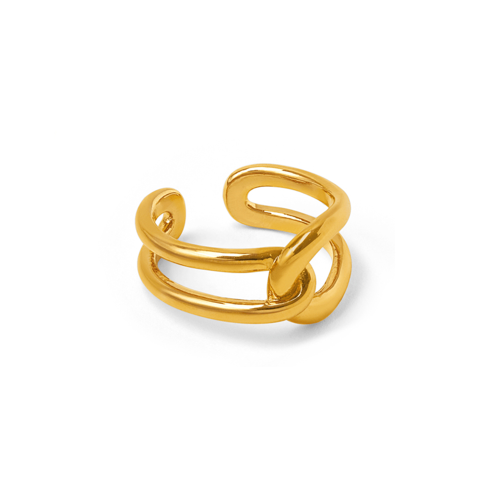 Rings Interlocking Open Adjustable Ring Orelia Jewellery