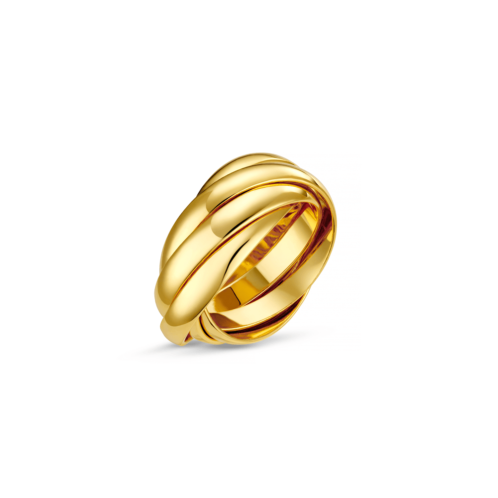 Rings Interlocking Rings - Gold Orelia Jewellery