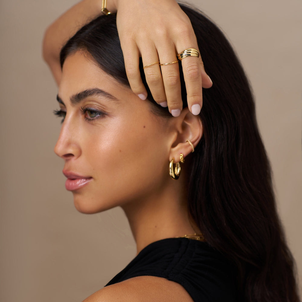 Rings Interlocking Rings - Gold Orelia Jewellery