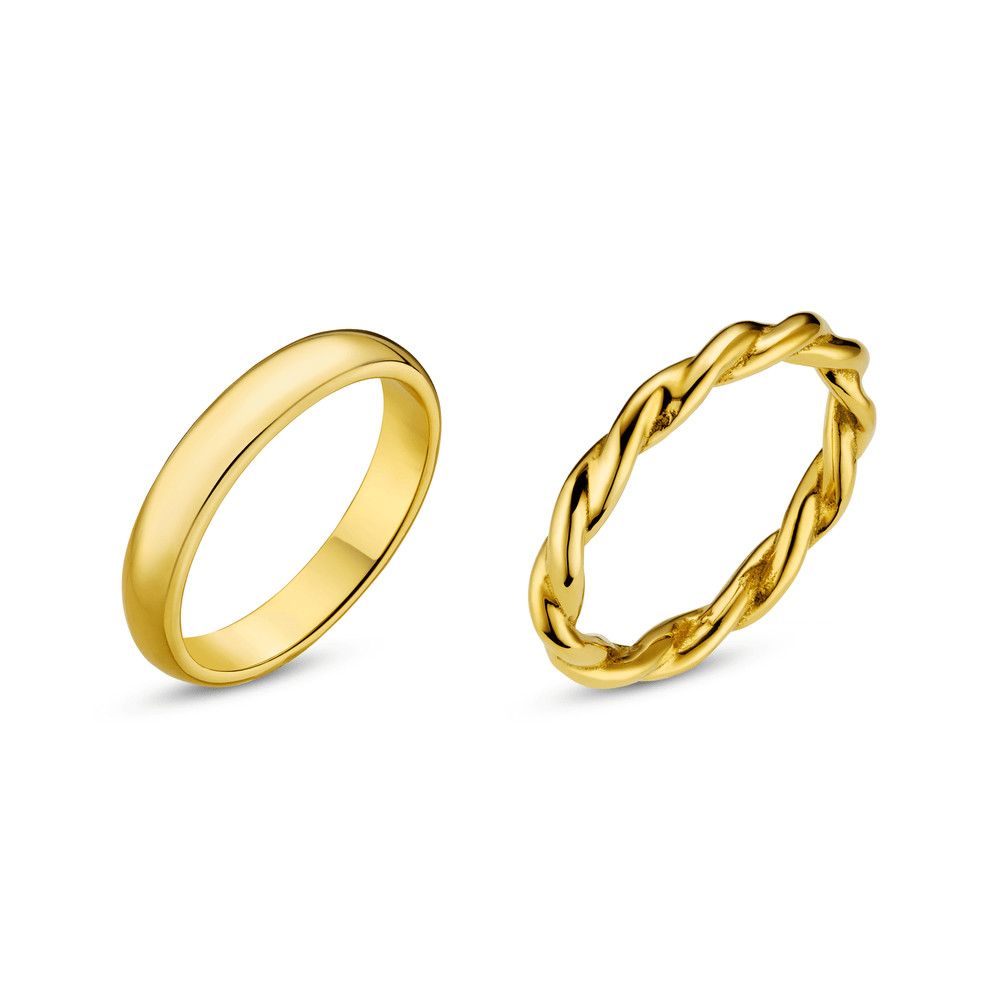 Rings LUXE Ring Pack - Gold Orelia Jewellery