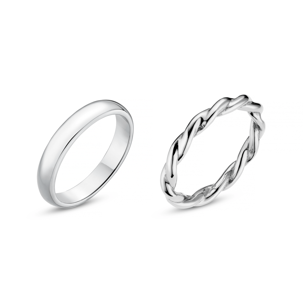 Rings LUXE Ring Pack - Silver Orelia Jewellery