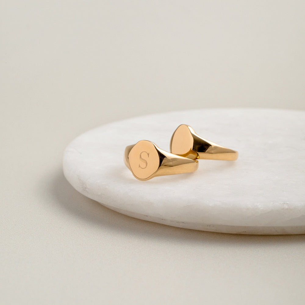 Rings LUXE Signet Ring Orelia Jewellery