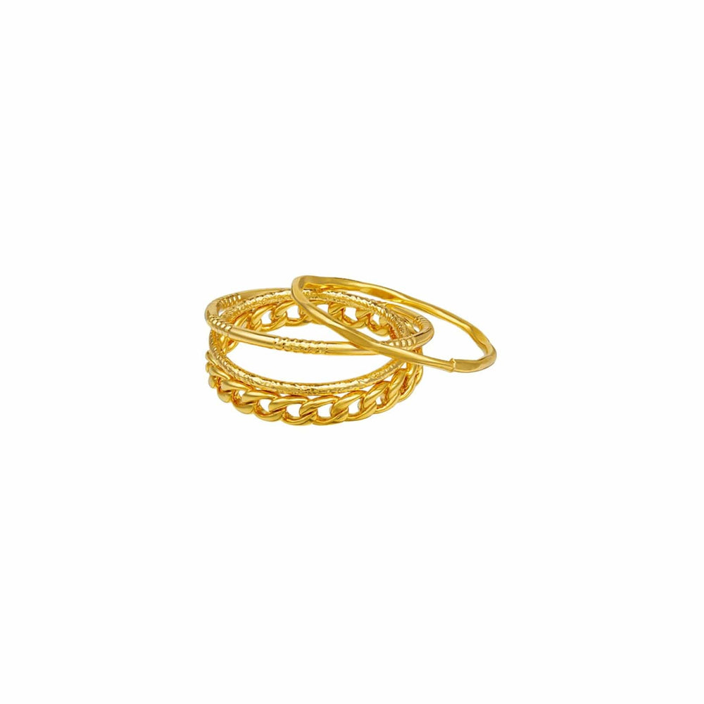 Rings Metal Chain Ring Pack Orelia Jewellery