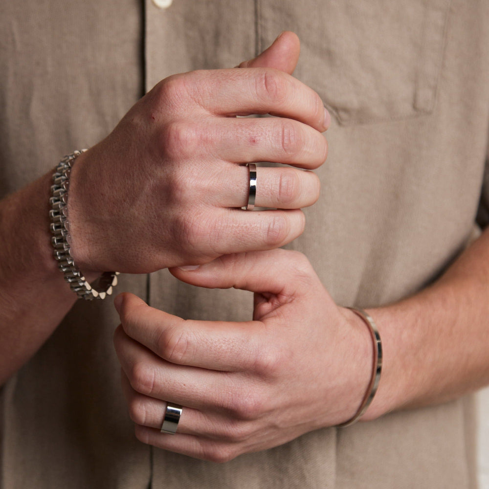 Rings Metal Stacking Ring Set - Silver Orelia Jewellery