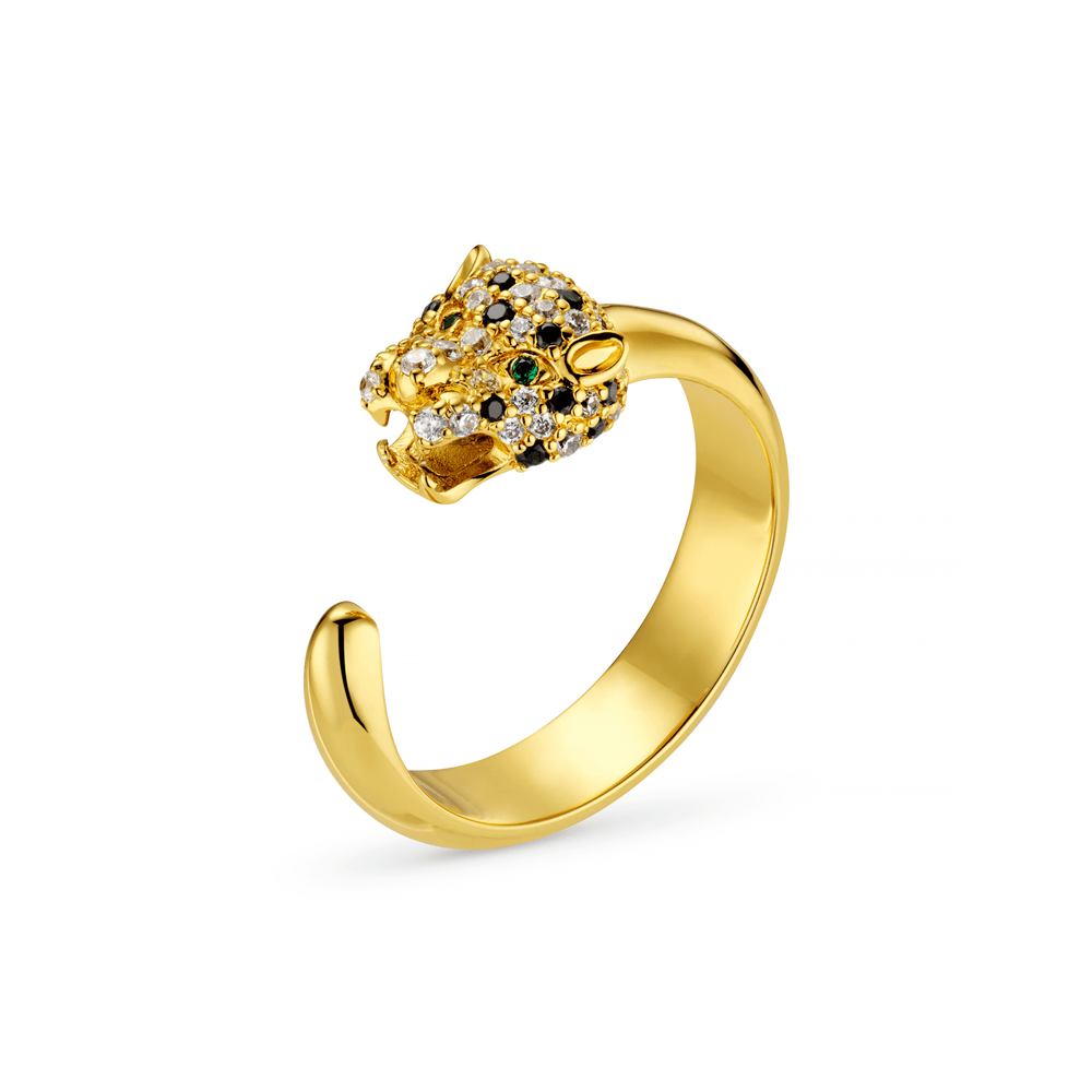 Rings Pave Panther Ring Orelia Jewellery