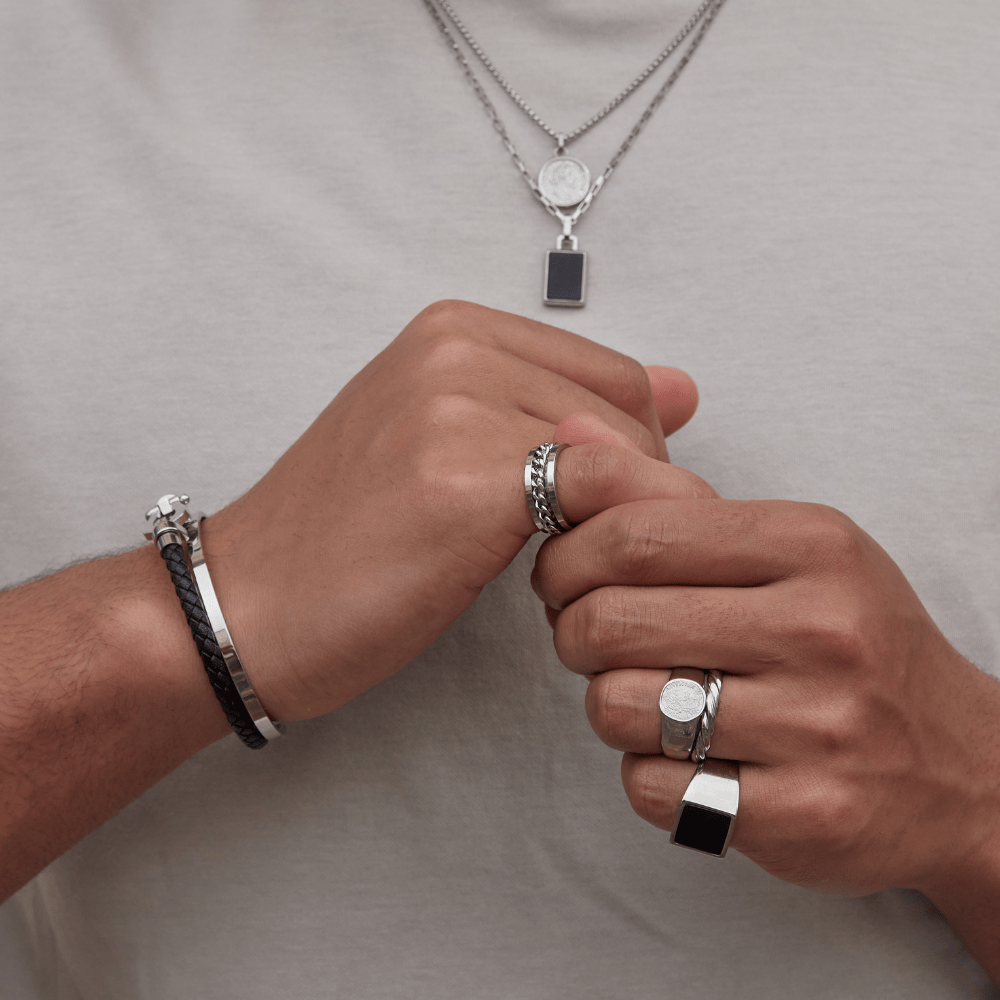 Rings Rope Ring - Silver Orelia Jewellery