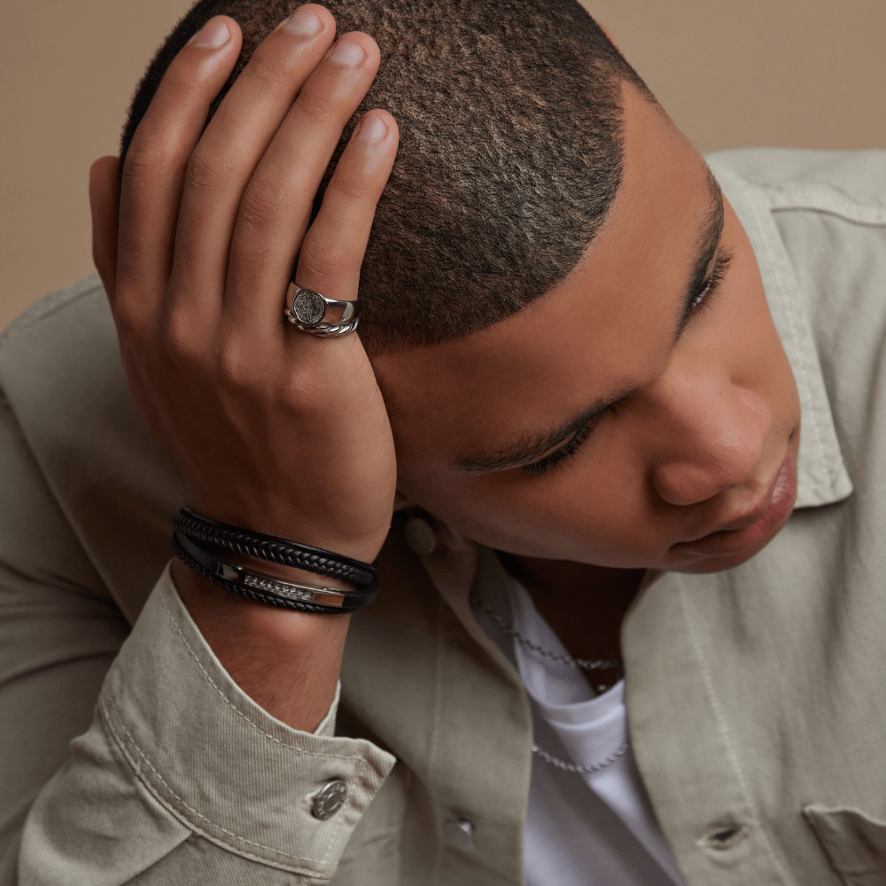 Rings Rope Ring - Silver Orelia Jewellery