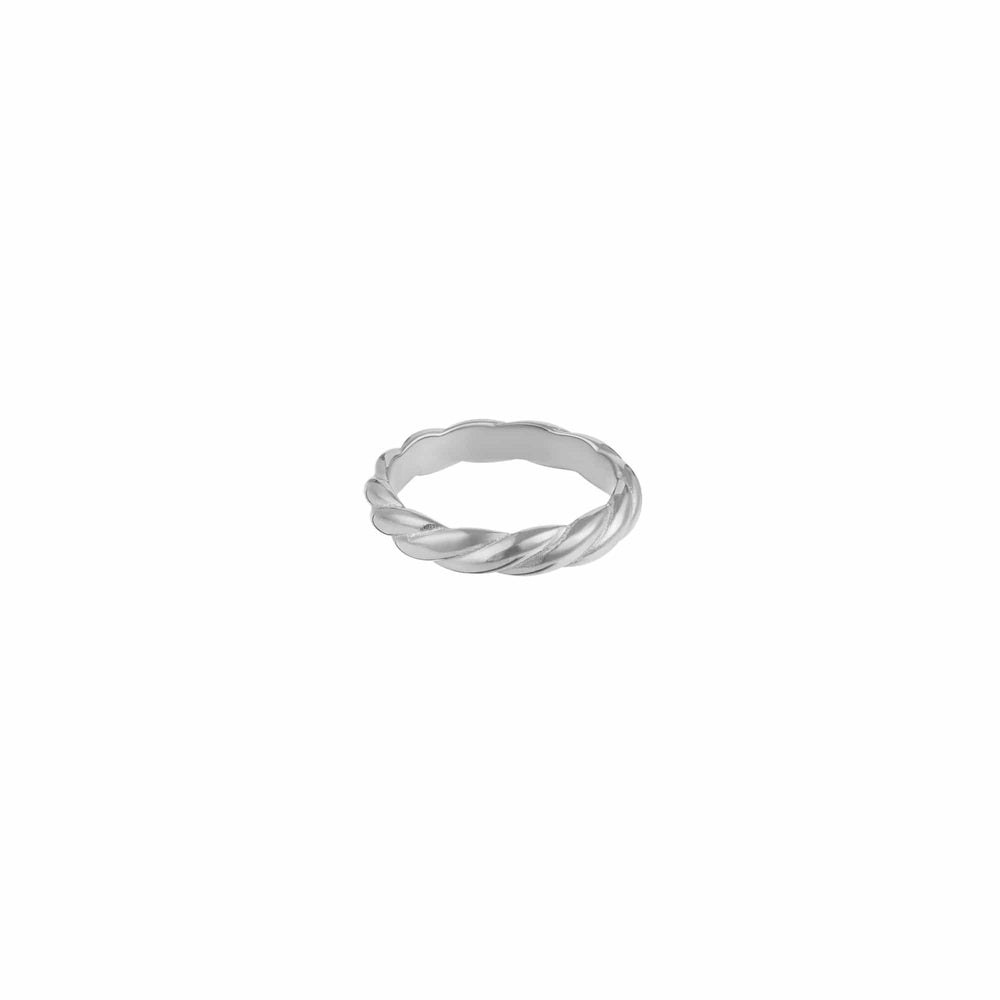 Rings Rope Ring - Silver Orelia Jewellery