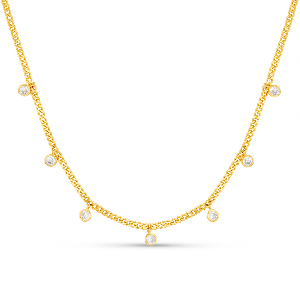 Short Necklace Multi Crystal Drop Necklace Orelia Jewellery