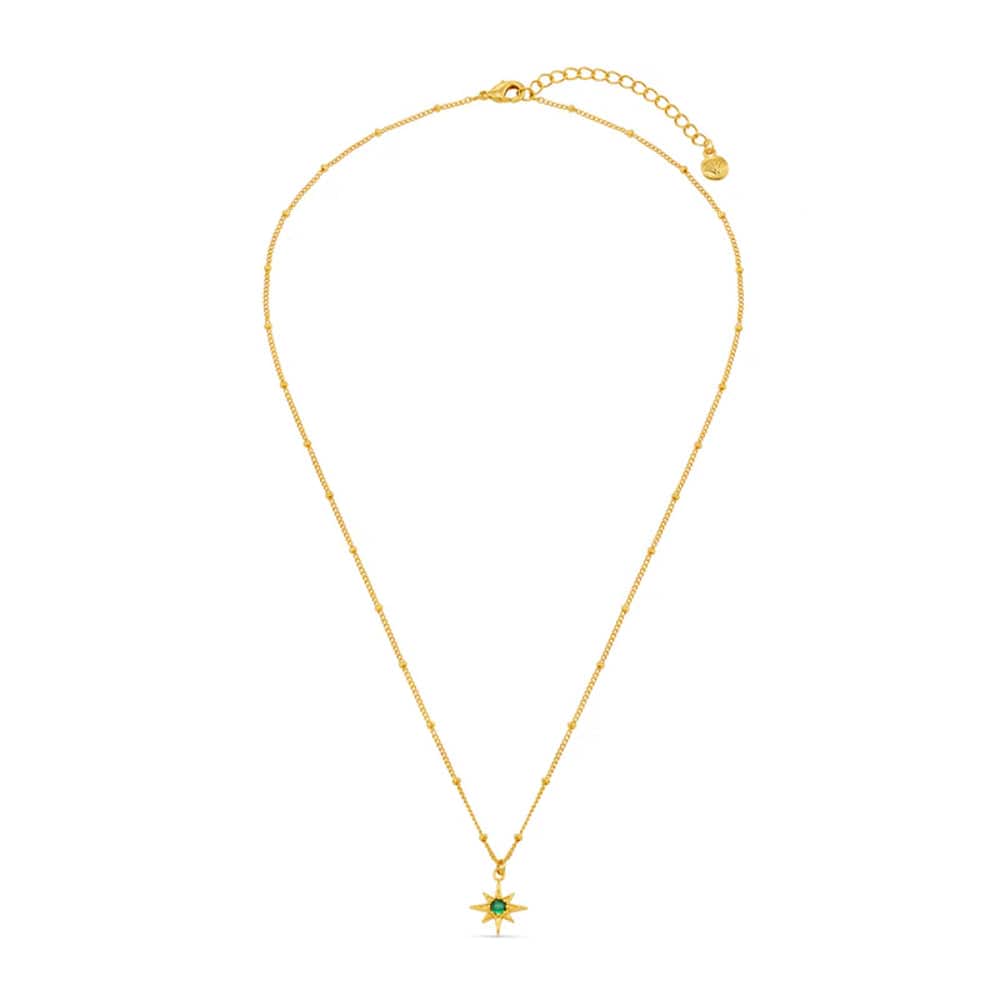 Short Necklace ONE Free Emerald Star Necklace When You Spend £75 Orelia Jewellery