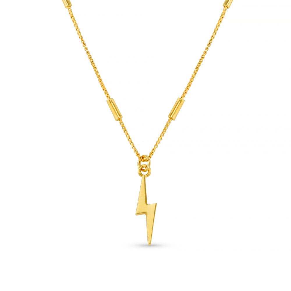 Short Necklace ONE Lightning Charm Necklace Orelia Jewellery