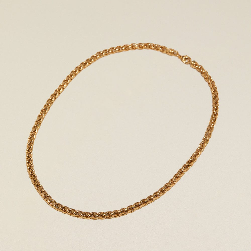 Short Necklace ONE Vintage Braided Chain Necklace Orelia Jewellery