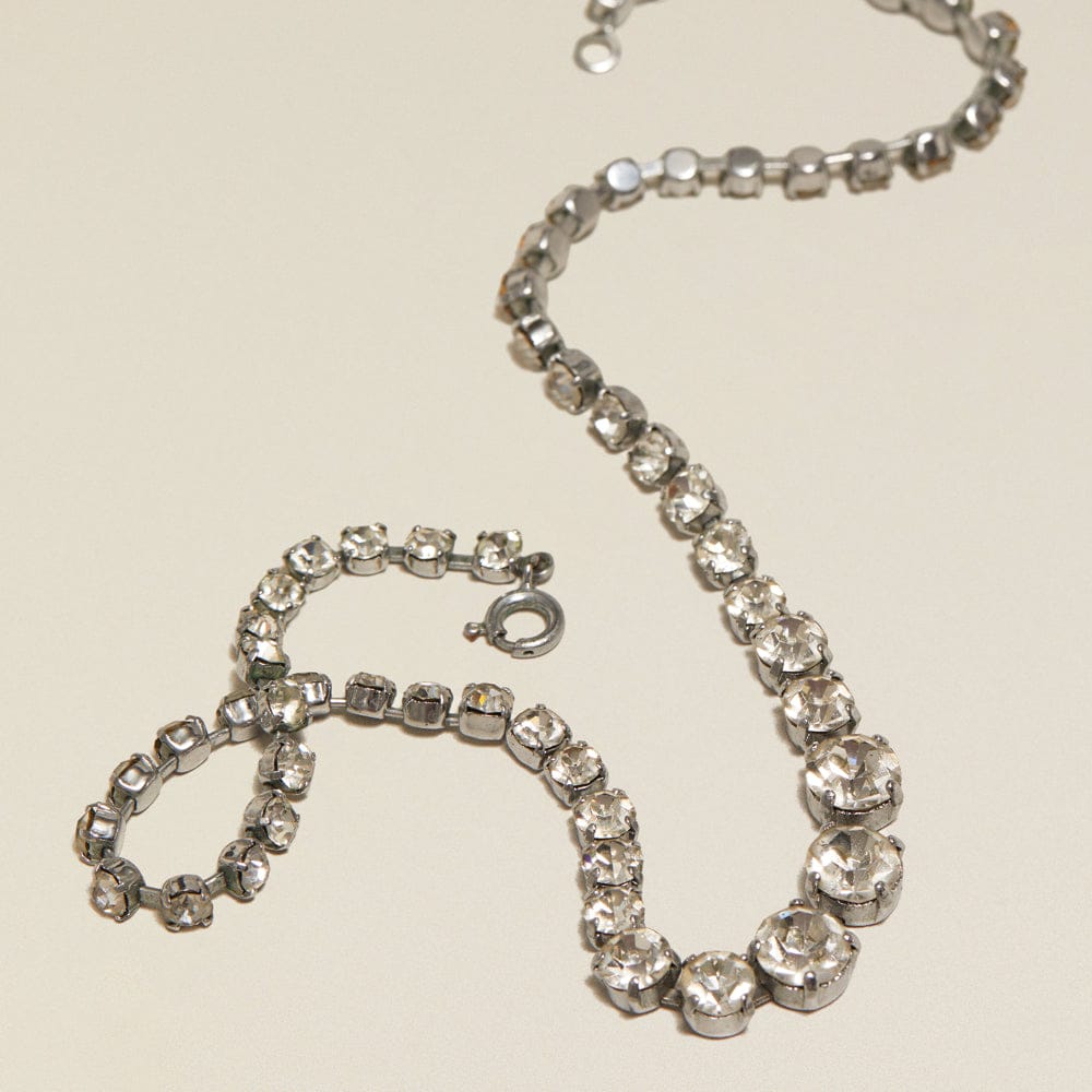 Short Necklace ONE Vintage Gradient Crystal Necklace Orelia Jewellery