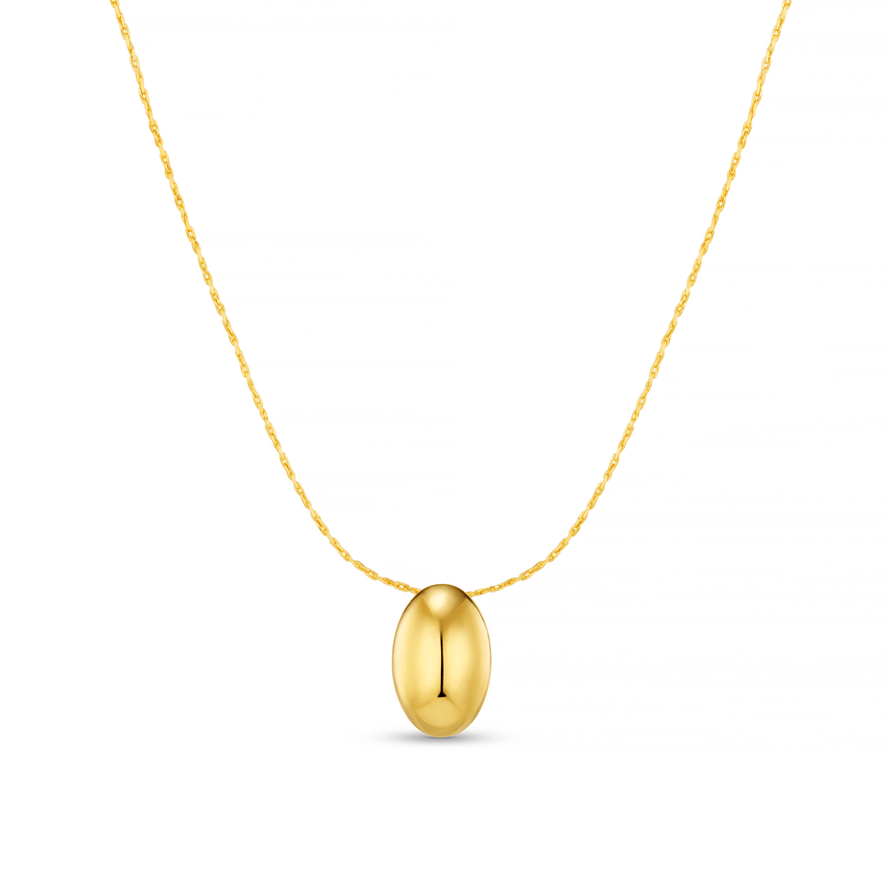 Short Necklace Polished Drop Chain Necklace Orelia Jewellery