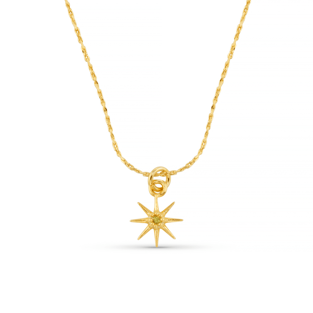 Short Necklaces August Birthstone Peridot Necklace Orelia Jewellery