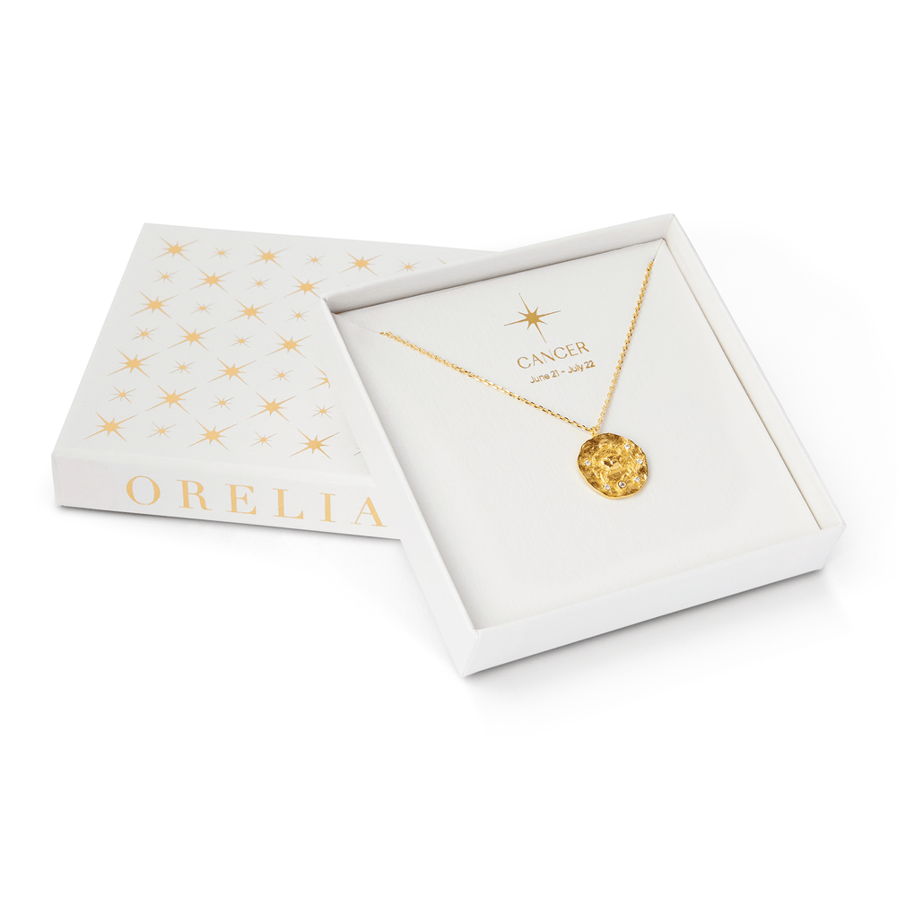 Short Necklaces Cancer Zodiac Necklace Orelia Jewellery