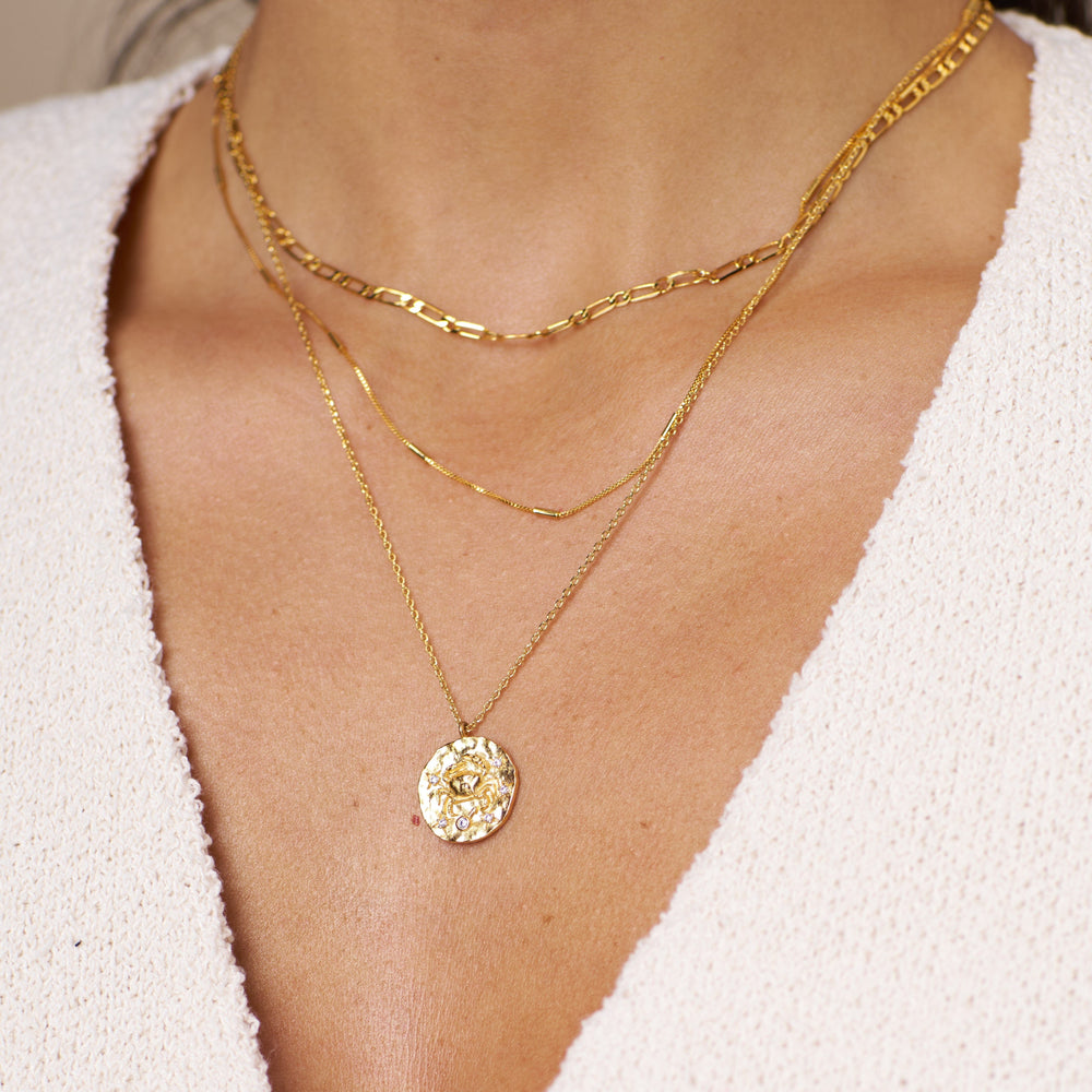Short Necklaces Cancer Zodiac Necklace Orelia Jewellery