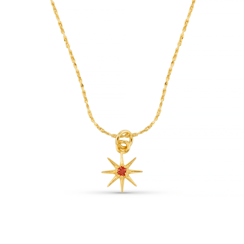 Short Necklaces January Birthstone Garnet Necklace Orelia Jewellery