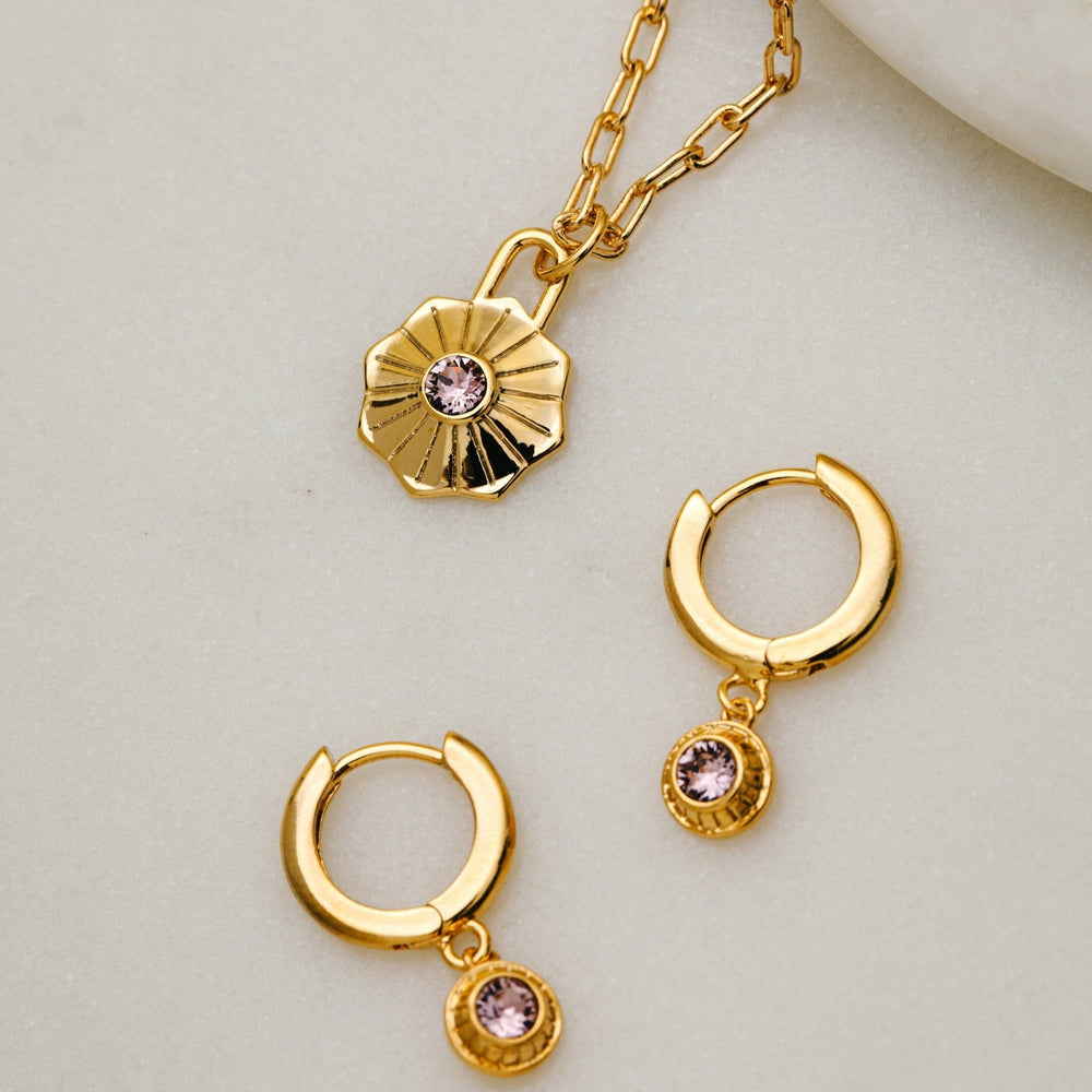 Short Necklaces June Birthstone Necklace Made With Swarovski® Crystals - Gold Orelia Jewellery