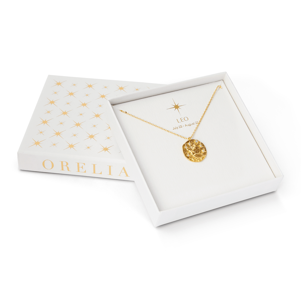 Short Necklaces Leo Zodiac Necklace Orelia Jewellery