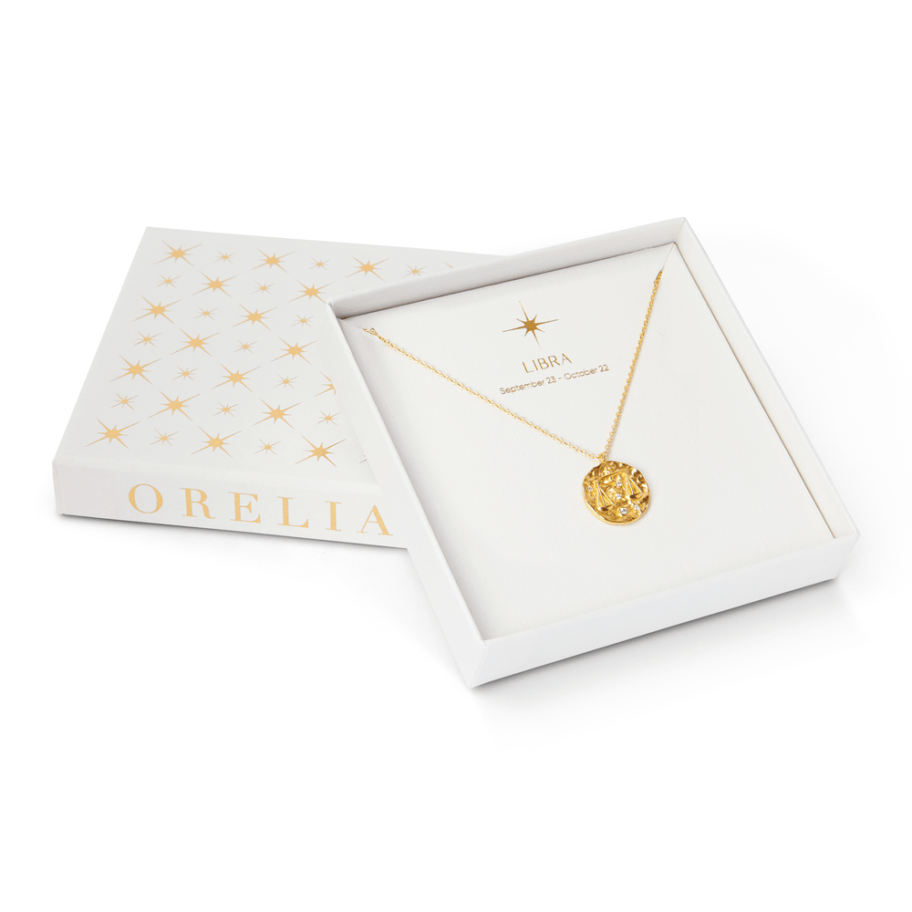 Short Necklaces Libra Zodiac Necklace Orelia Jewellery
